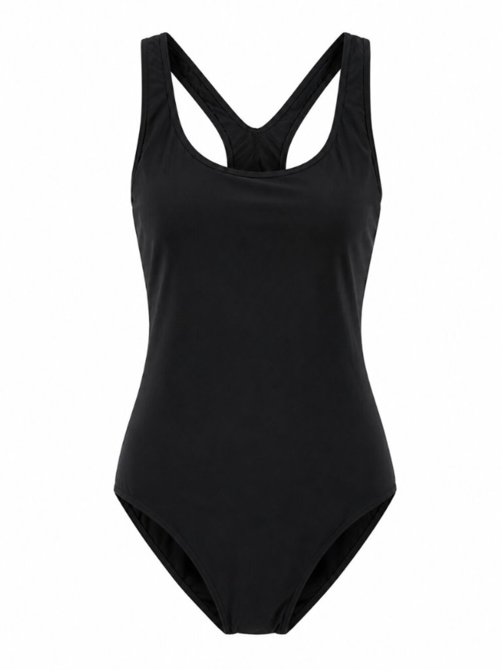 🦋2/30 Speedo Black Racerback One Piece Swimsuit Size 20